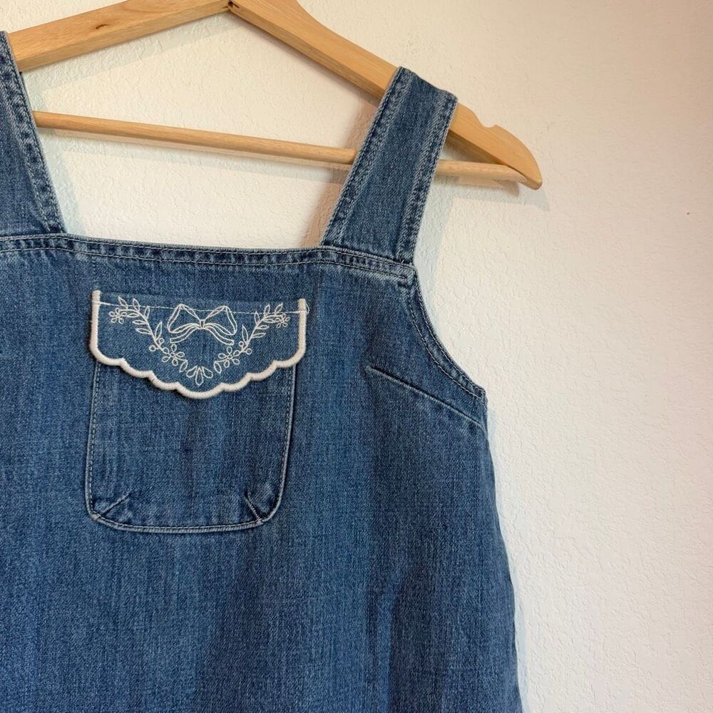 Damson Madder Blue Denim Nancy Pinafore MIni Dress Women's Size 6 - Picture 4 of 7